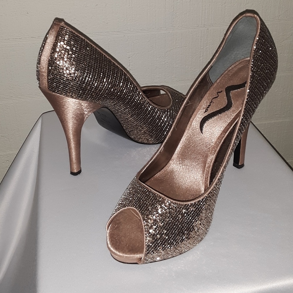 Nina Shimmer & Satin Heels